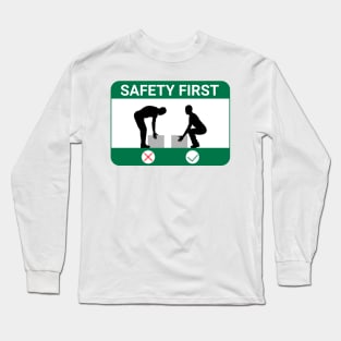 Safe manual handling. Long Sleeve T-Shirt